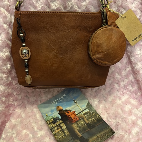 Elegant Brown and Black Bag Charm/Keychain - Picture 1 of 4